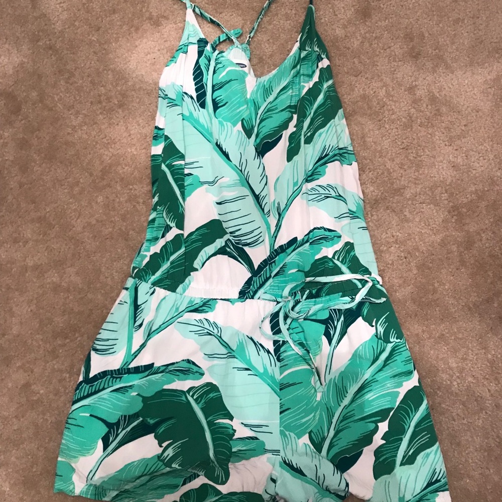Palm leaf romper